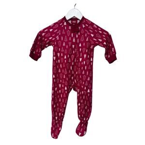 Christmas Family Pjs Infant 18 Months Matching Baby Xmas Trees-Print One Piece